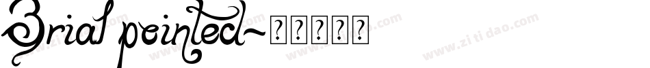 Brial pointed字体转换